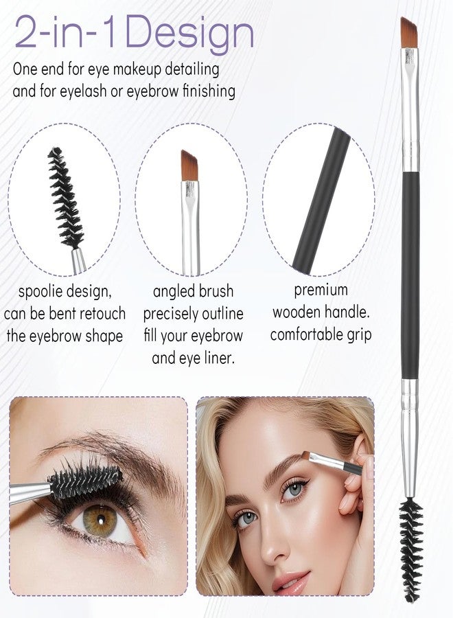 Zelphvt 6 Piece Eye Lash Comb Separator Eyelash Brush Separator Eyebrow Combs Dual Ended Spoolie Mascara Fan Brush Lash Comb Eyebrow and Eyeliner Tool Kit - Image 4